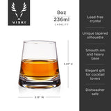 Burke Crystal Whiskey Glasses, Set of 2