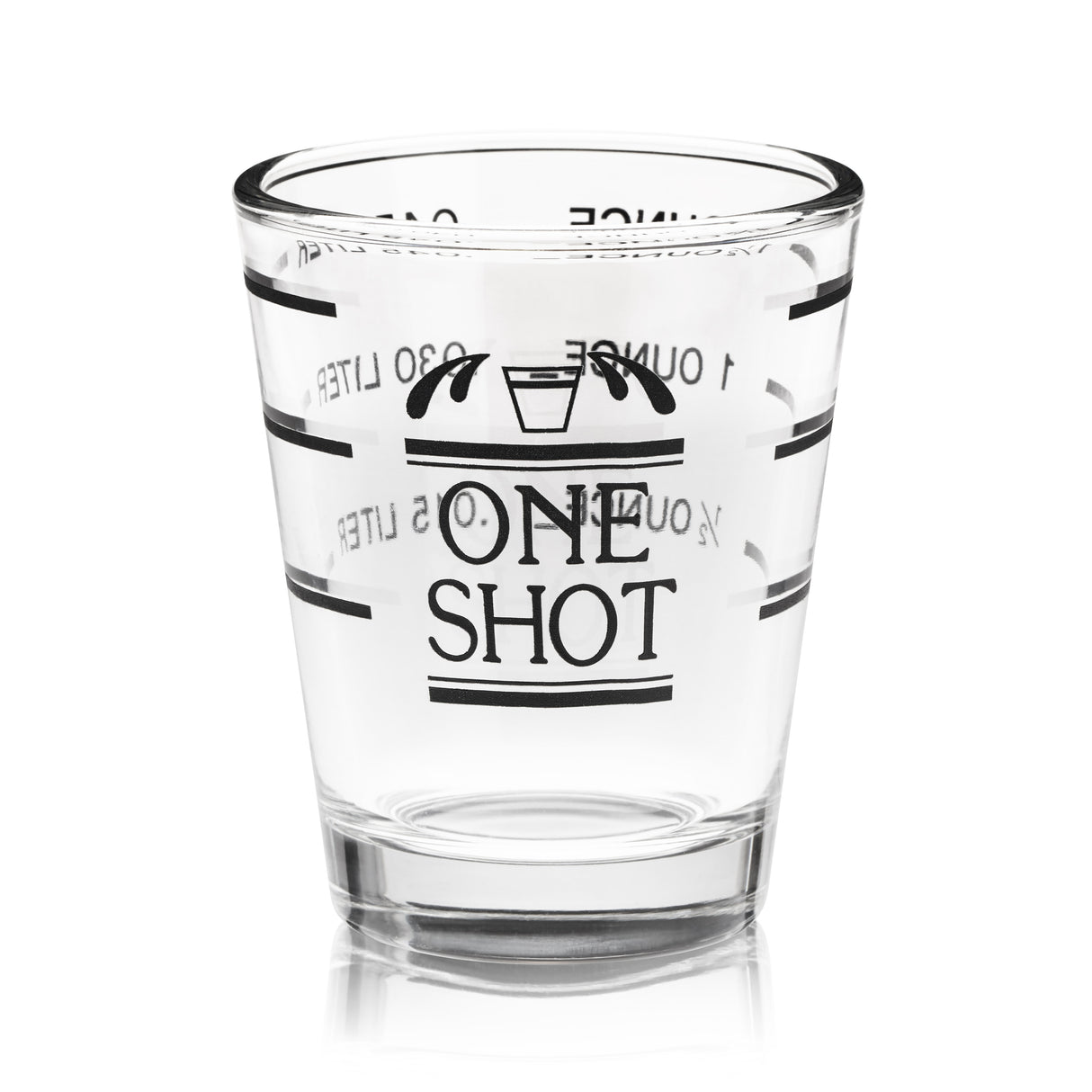 Bullseye 1.5 oz Measured Shot Glass