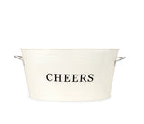 Cheers Galvanized Metal Beverage Tub