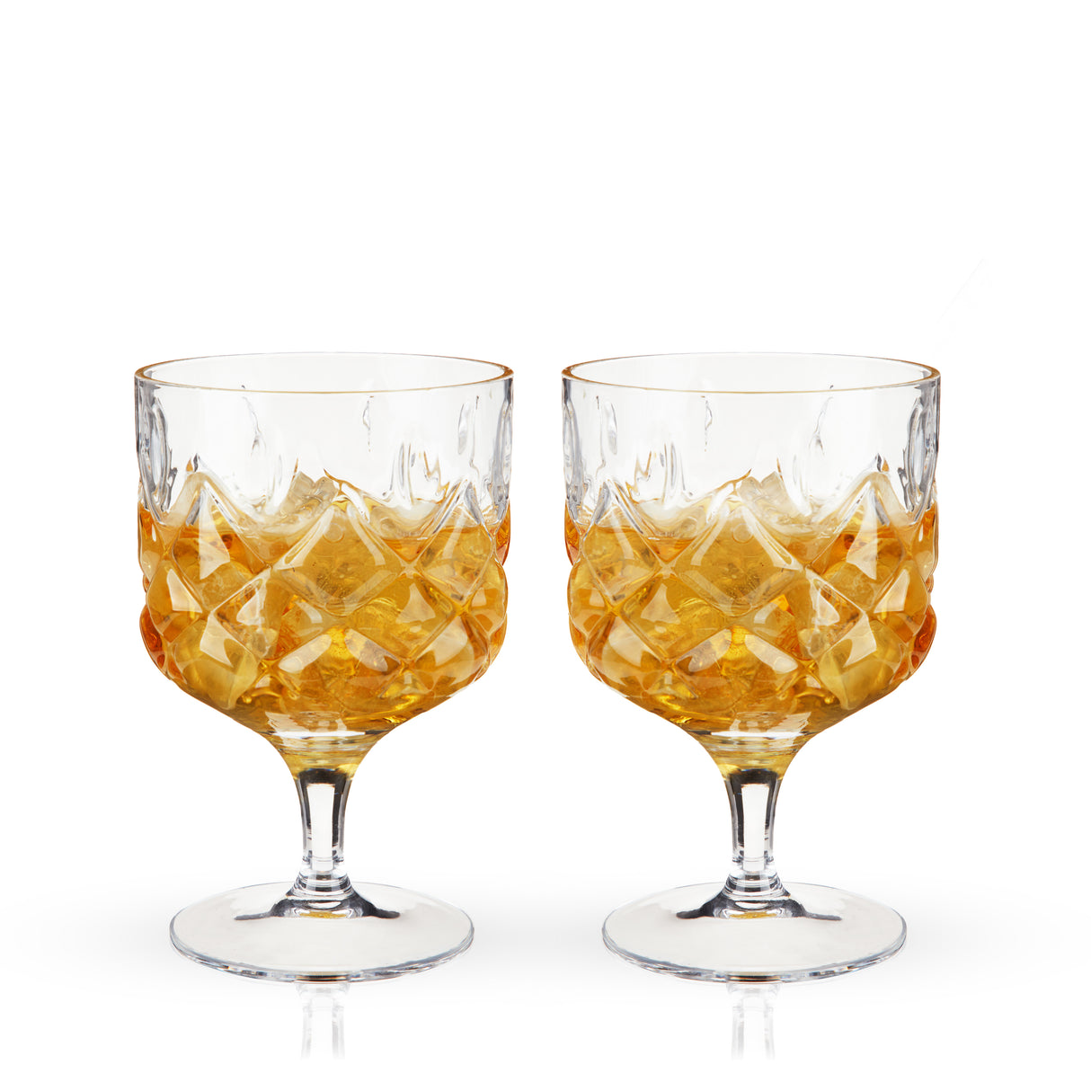 Admiral Crystal Stemmed Cocktail Glasses, Set of 2