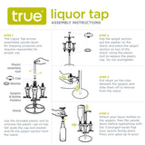 Liquor Tap 4-Bottle Liquor Dispenser Stand