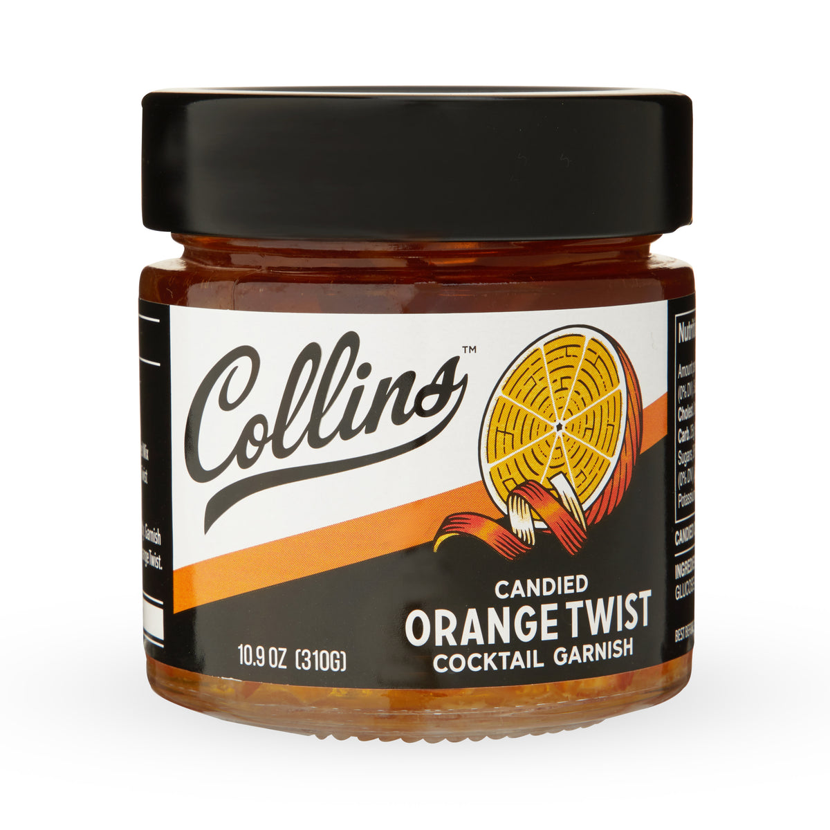 Collins Candied Fruit Orange Peel Twist in Syrup, Popular Cocktail ...