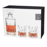 Admiral Crystal 3-Piece Decanter & Tumbler Set