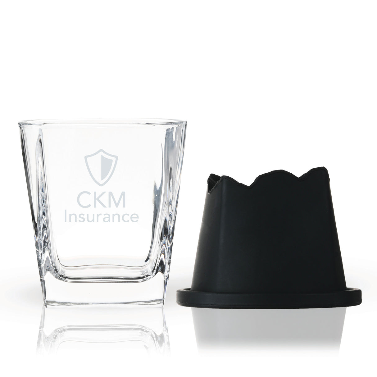 Glacier 2-Piece Mountain Ice Mold with Crystal Glass Set