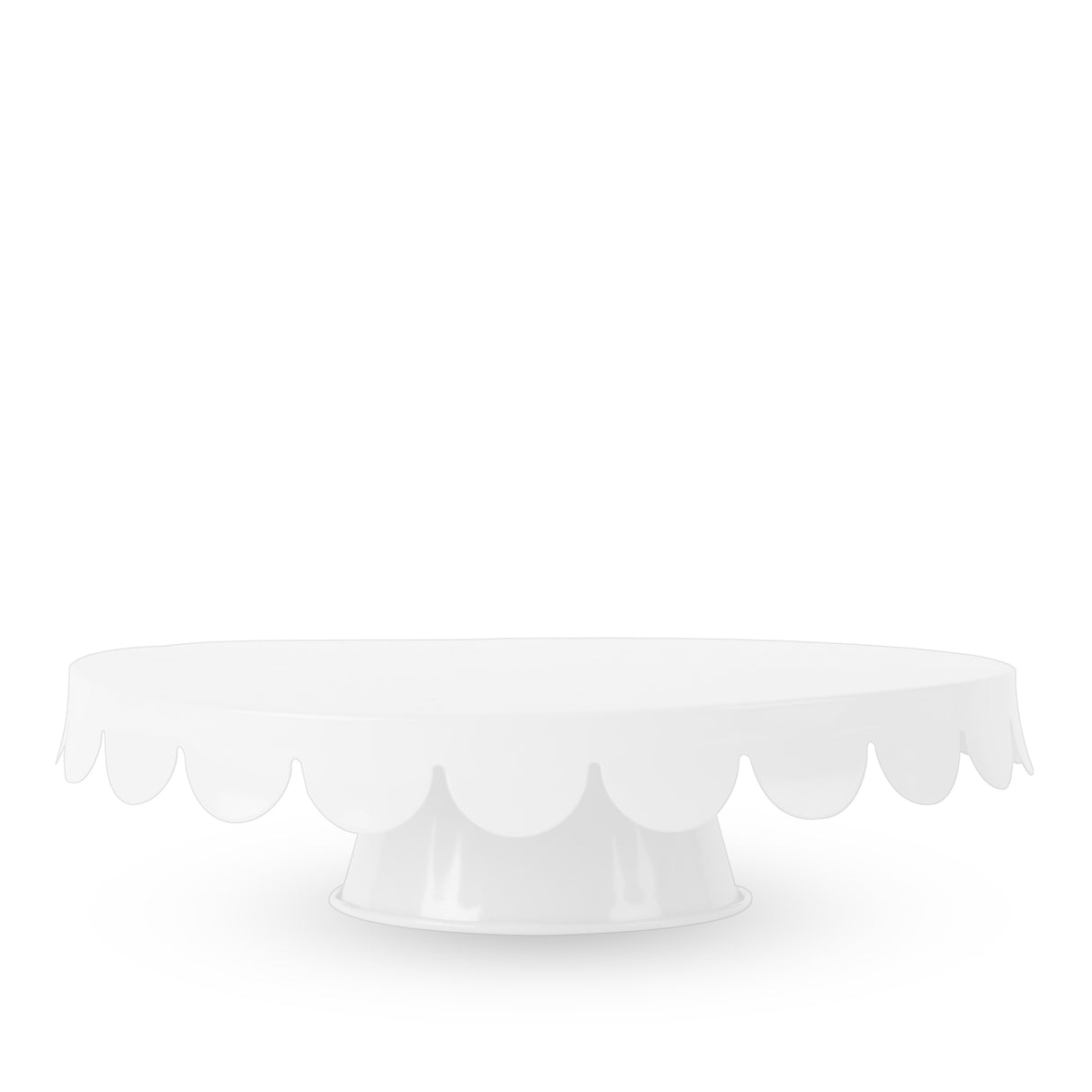 Metal Cake Stand in White