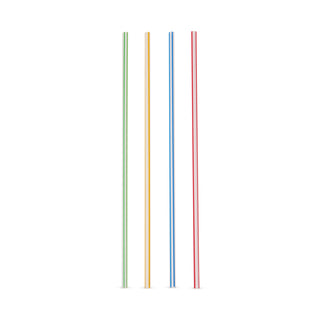 a group of colorful straws