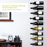 Align Wall-Mounted 9-Bottle Wine Rack