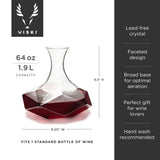 Seneca Crystal Faceted Wine Decanter