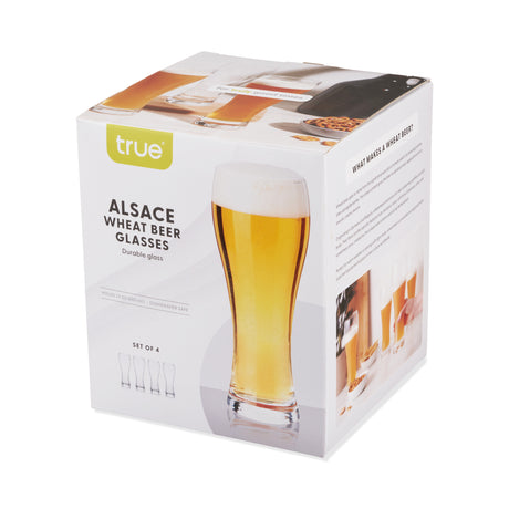 Wheat Beer Glasses, Set of 4