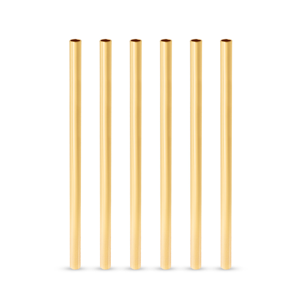 Belmont Lowball Straws in Gold, Set of 6