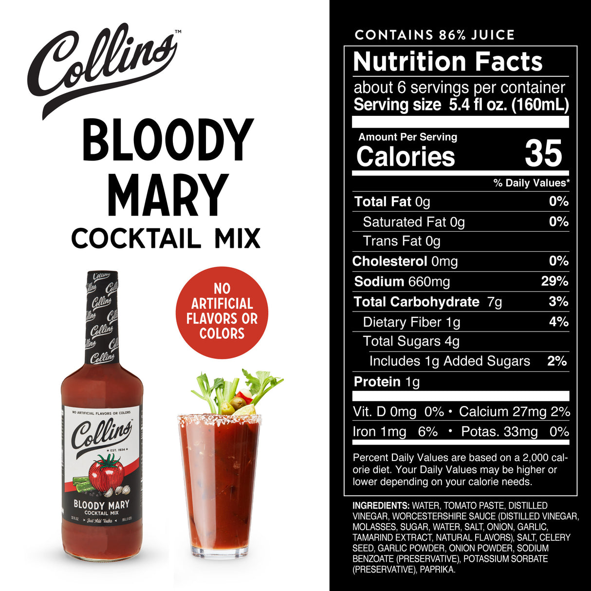 Bloody Mary Mix, 32 oz