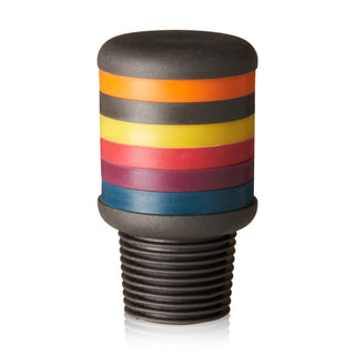 a close up of a colorful object