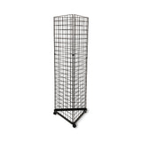 3-Sided Grid Tower Display with Hooks