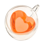 Kendall Heart Double Walled Glass Mug