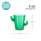 TrueZoo Cactus Shot Glasses, Set of 4