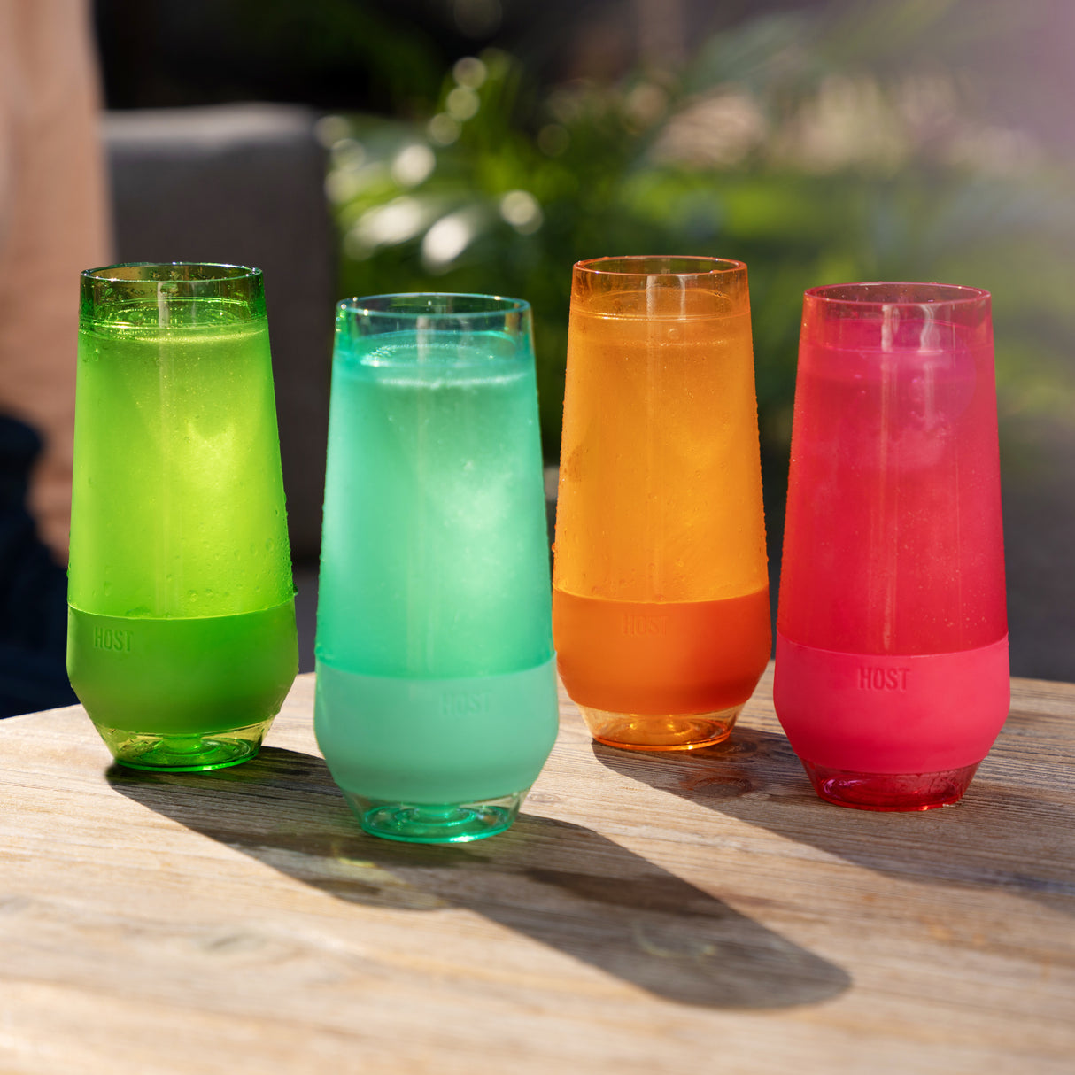 Champagne FREEZE Cooling Cup in Assorted Vivid Colors, CDU 12ct