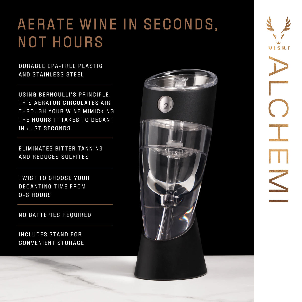 Alchemi Adjustable Wine Aerator