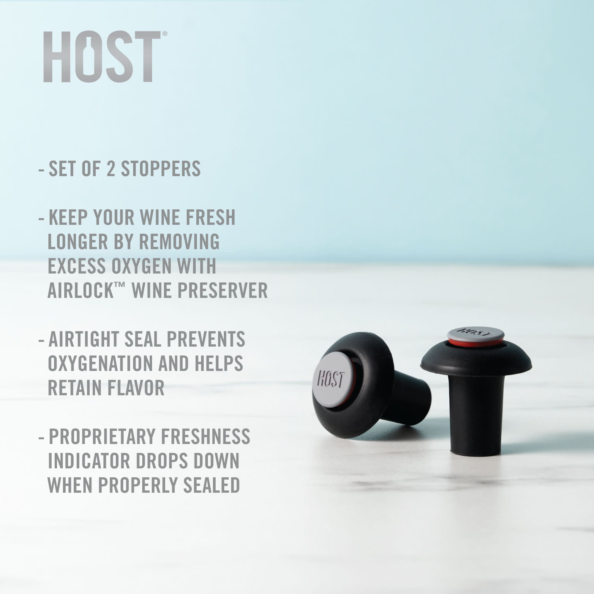 Host AirLOCK Wine Stoppers - Thumbnail 2