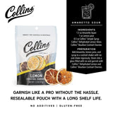 Dehydrated Lemon Cocktail Garnish, 1.3 oz