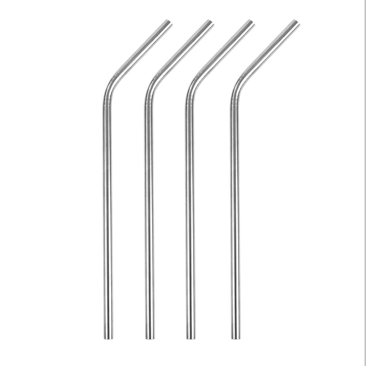 Savoy Straws in Stainless Steel, Set of 4