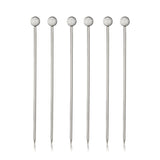 Rockwood Stainless Steel Cocktail Picks, Set of 6