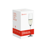 Salute Champagne Flute Glass, Set of 4