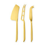 Belmont Cheese Knives Set in Gold, Set of 3