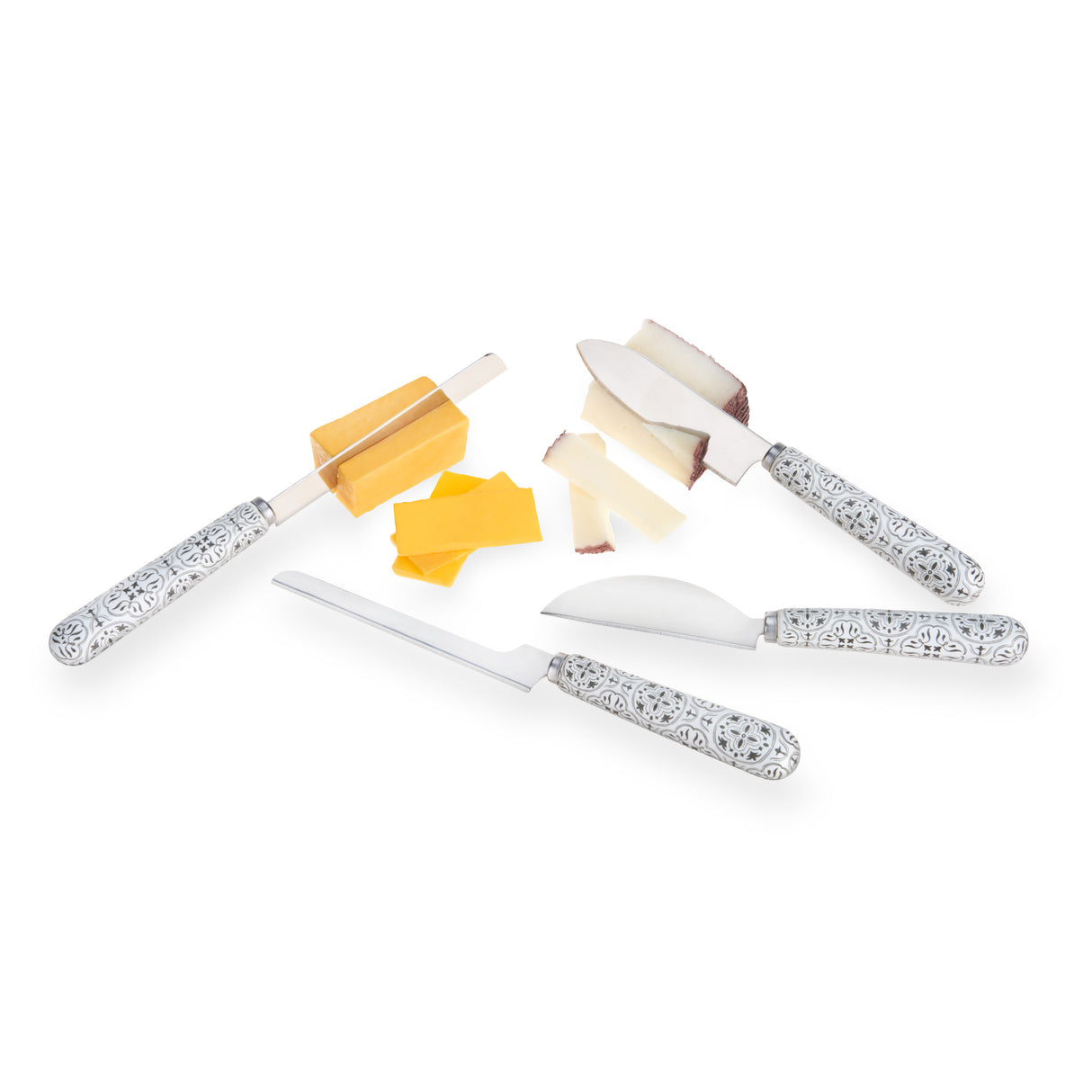 Tiles Cheese Knife, Set of 4