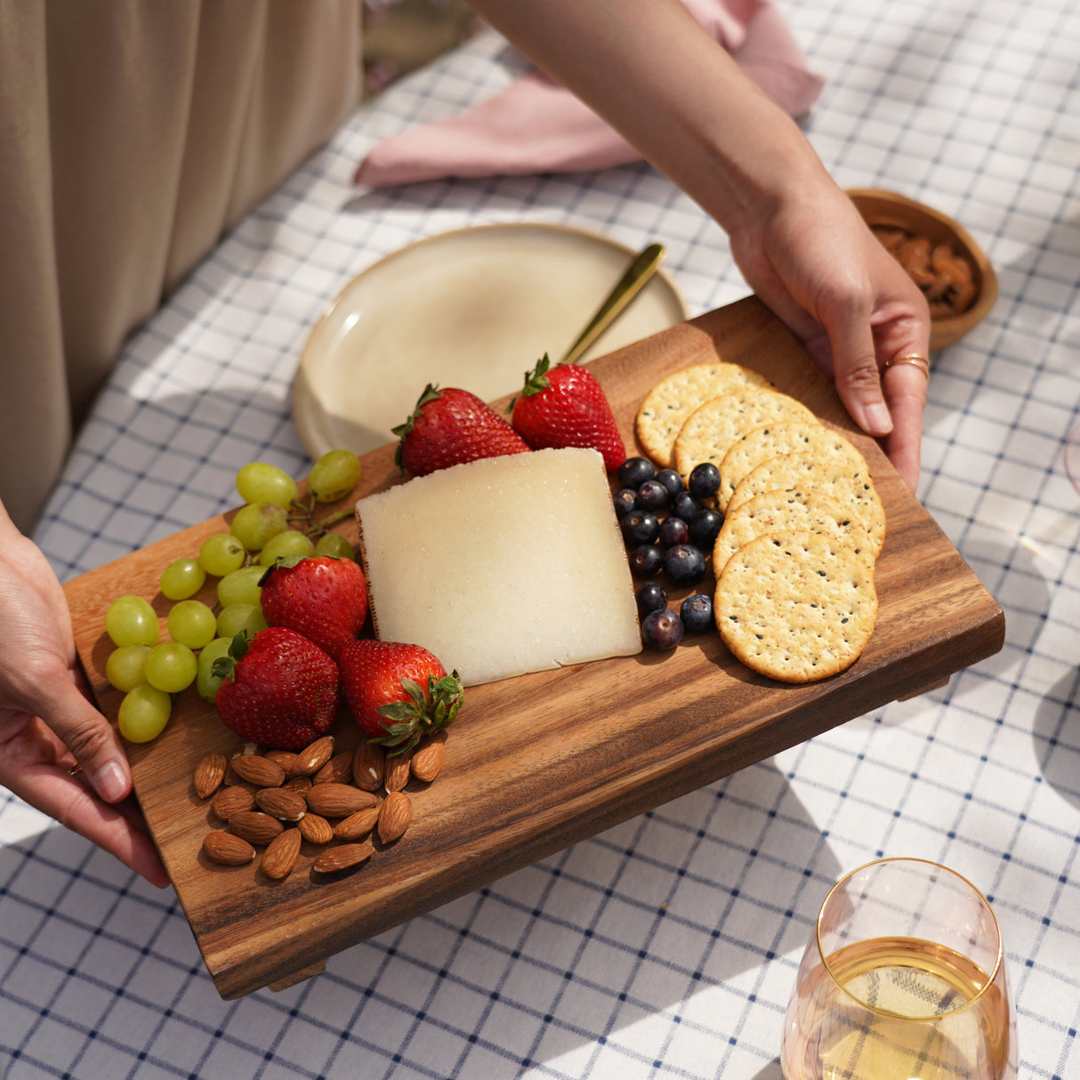 Acacia Footed Serving Board