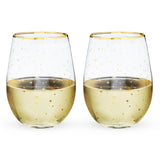 Starlight Stemless Wine Glasses, Set of 2