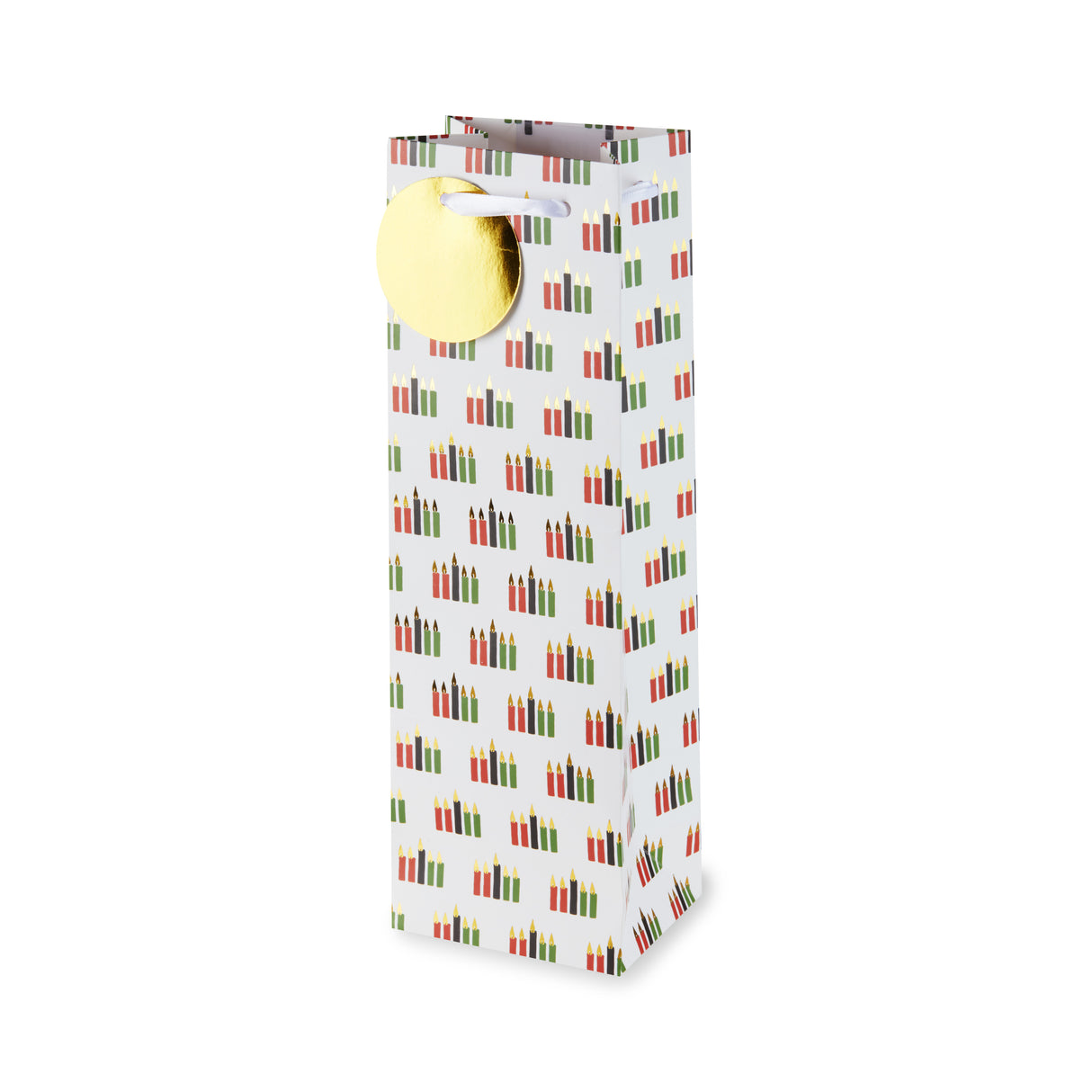 Candles Holiday Single Bottle Wine Bag