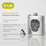 Trueflask 6 oz Stainless Steel Dia De Los Muertos Flask