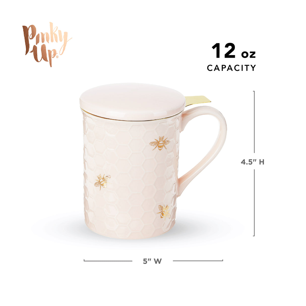 Annette Honeycomb Ceramic Tea Infuser Mug