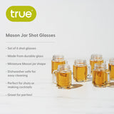 Mason Jar 1 oz Shot Glasses, Set of 6