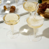 Party 5 oz Plastic Champagne Coupes in Clear, Set of 20