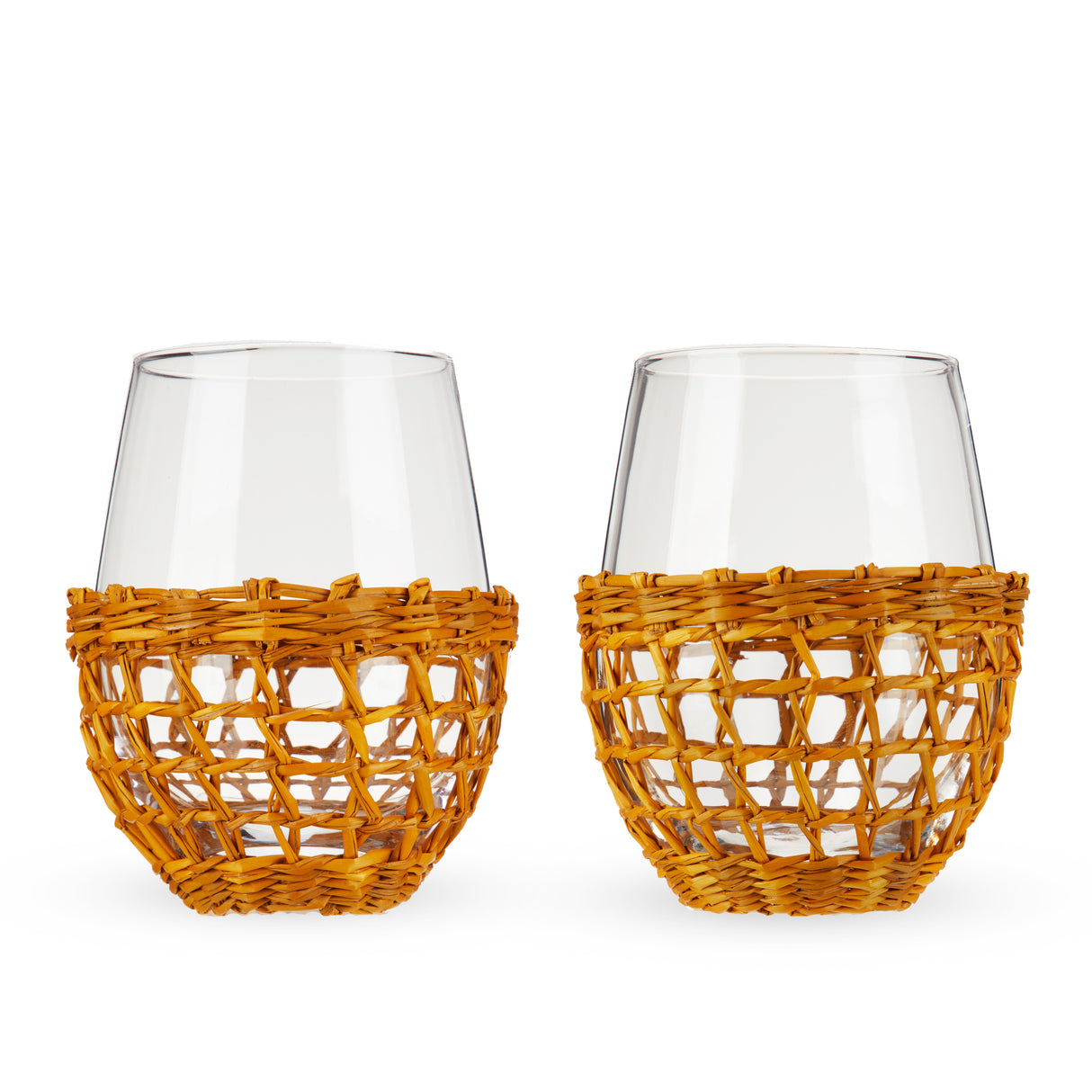 Island Stemless Wine Glasses, Set of 2