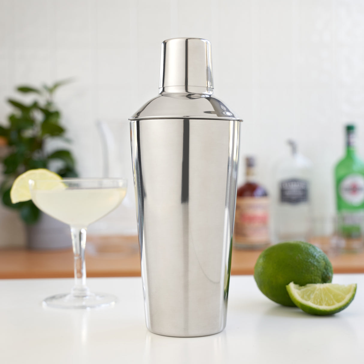 Retro 24 oz Cocktail Shaker in Stainless Steel