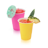 Party 16 oz Plastic Cups in Assorted Neon, Set of 24