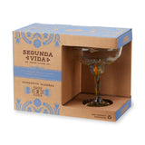 Segunda Vida Artistico Recycled Margarita Glasses, Set of 2