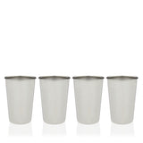 Stainless Steel Pint Cups, Set of 4