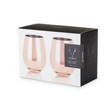 Summit Stemless Wine Glasses in Copper, Set of 2