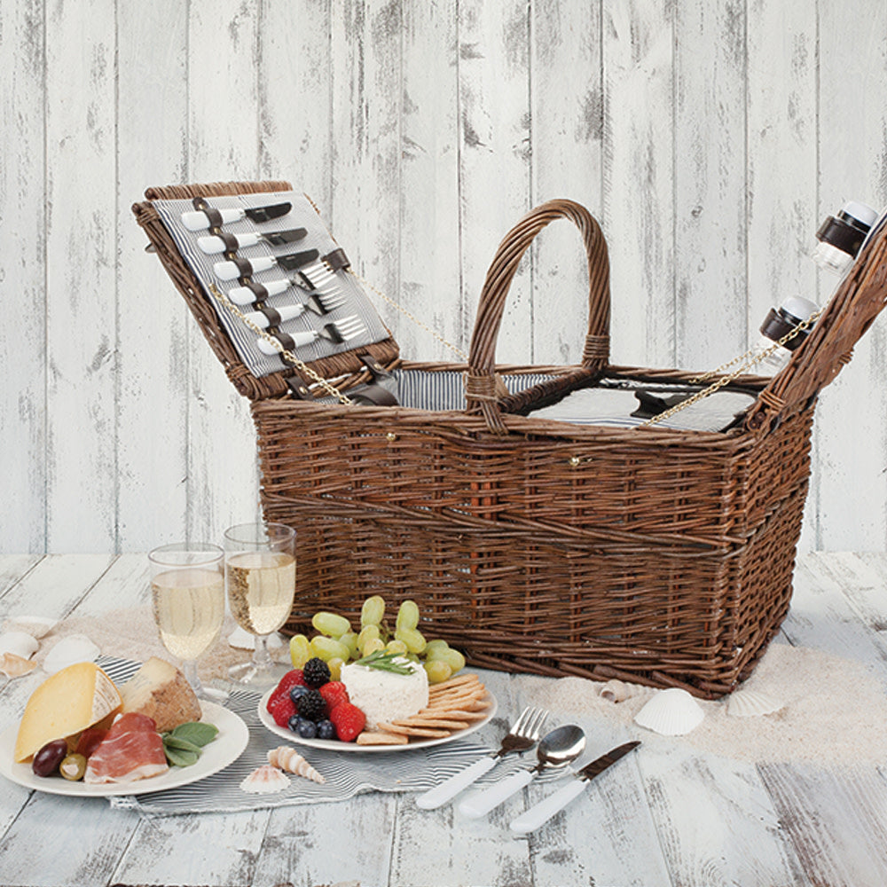 Cape Cod Wicker Picnic Basket Set