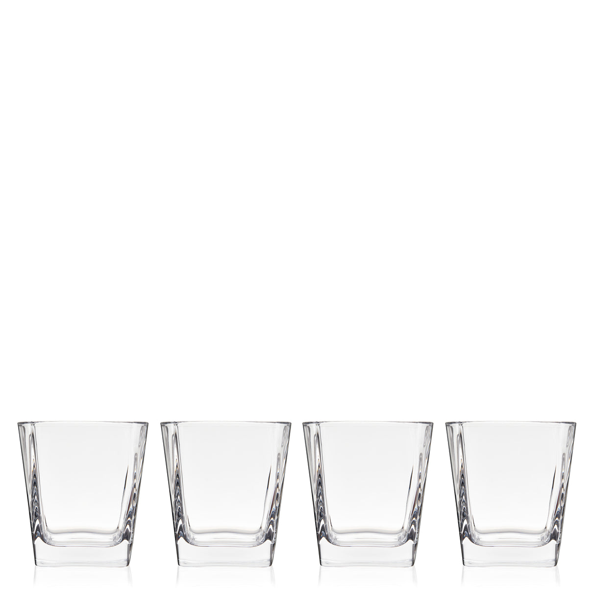 Square Rocks Cocktail Glasses, Set of 4