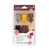 TrueZoo Spot On Dog Silicone Drink Marker, Set of 6, CDU 12ct