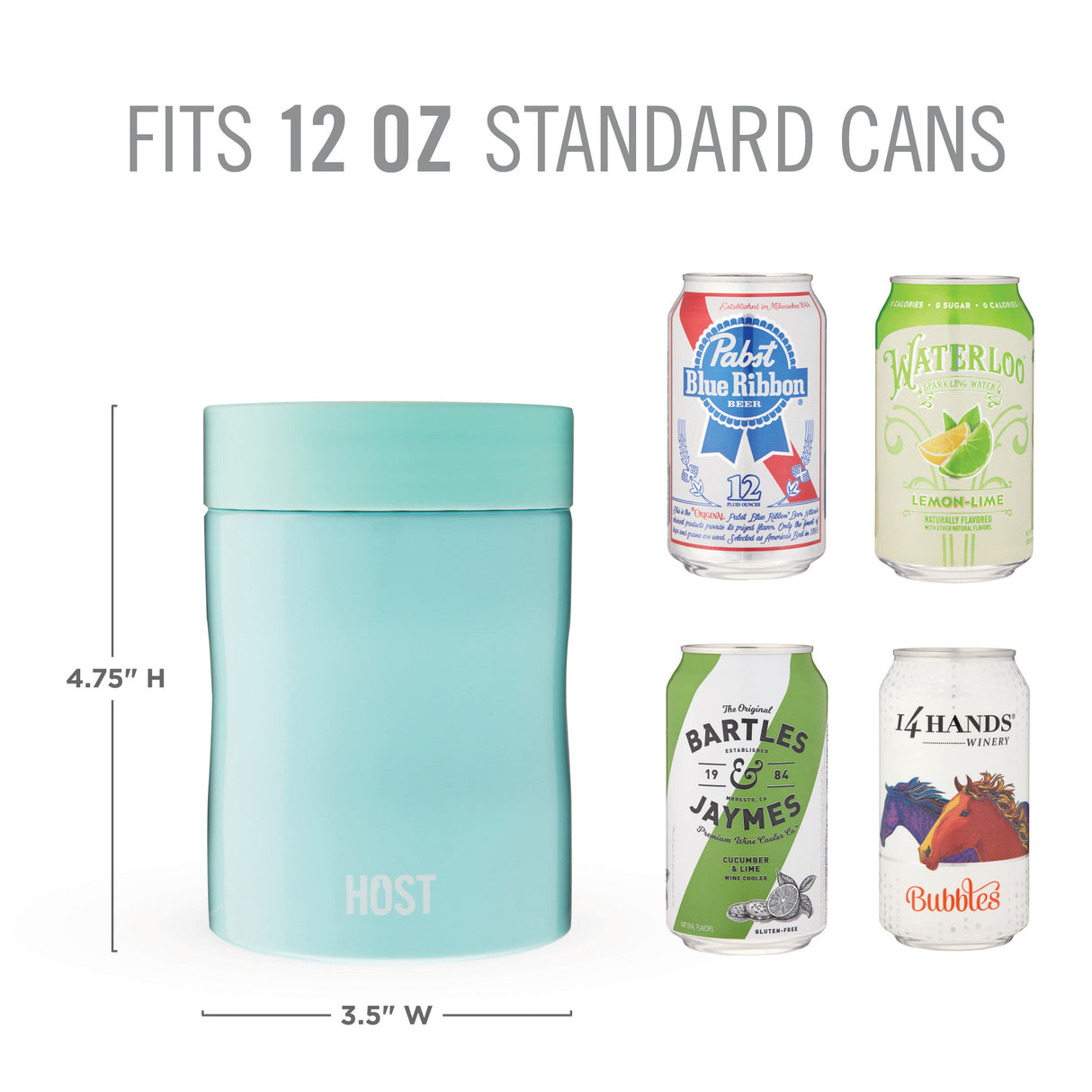 Stay-Chill Standard Can Cooler in Seaglass