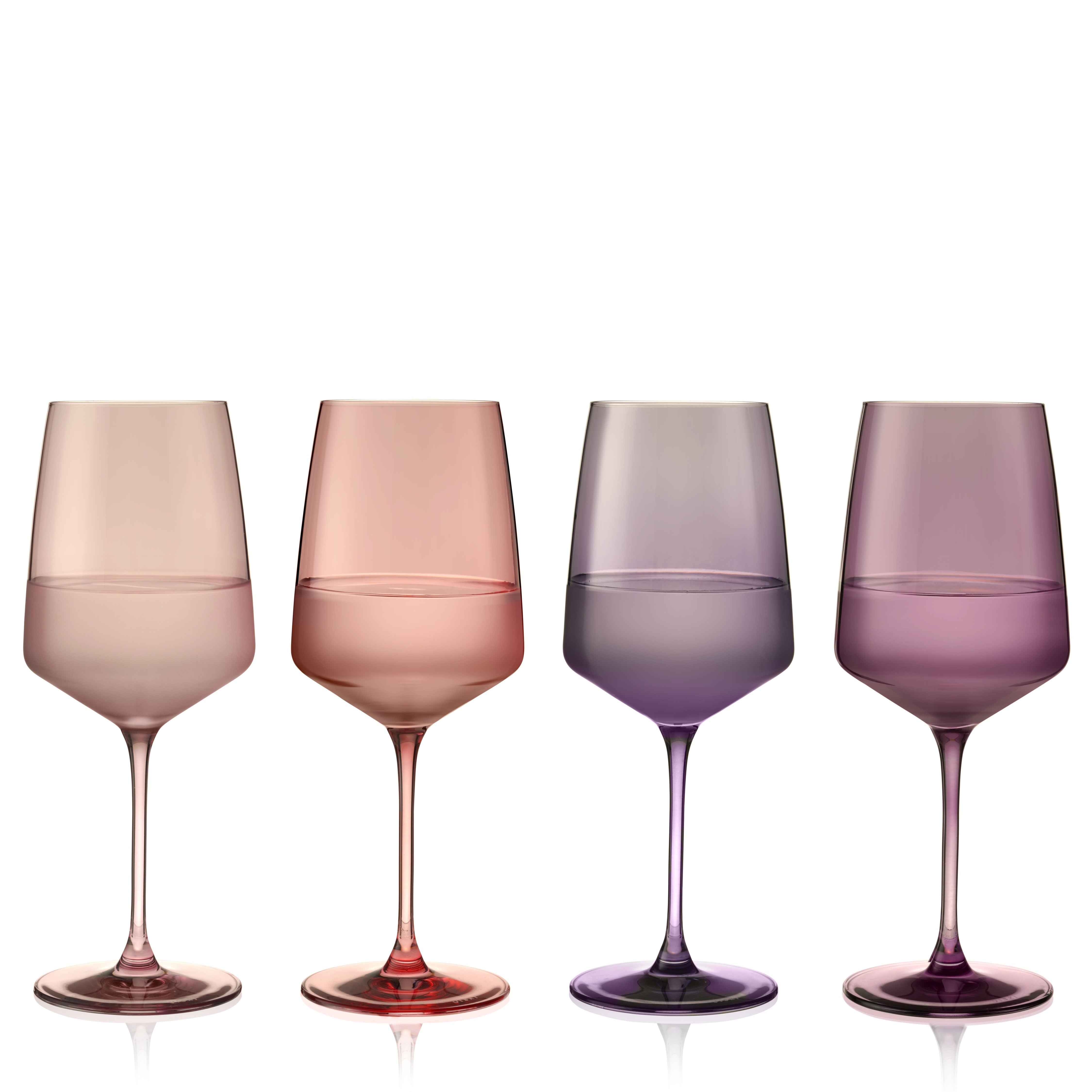 Reserve Nouveau Crystal Wine Glasses in Moonrise, Set of 4 - Thumbnail 2