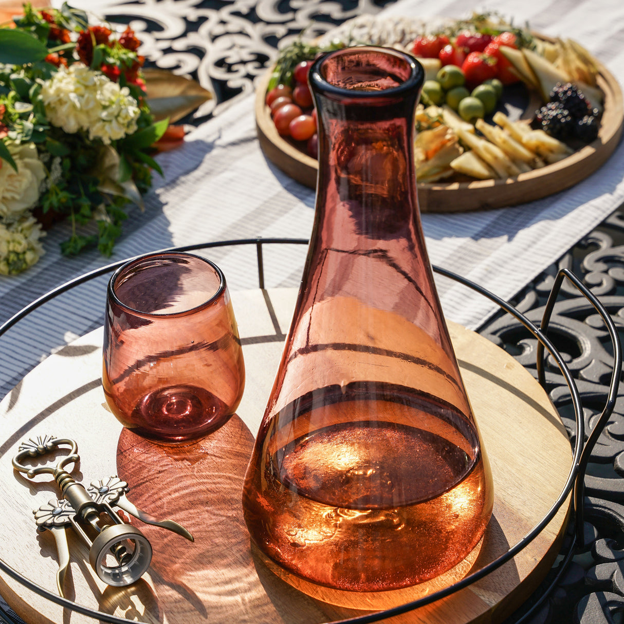 Segunda Vida Rosado Recycled Wine Decanter