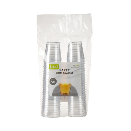 Party 1 oz Plastic Shot Glasses in Clear, Set of 50