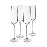 Reserve Inez Crystal Champagne Flutes, Set of 4