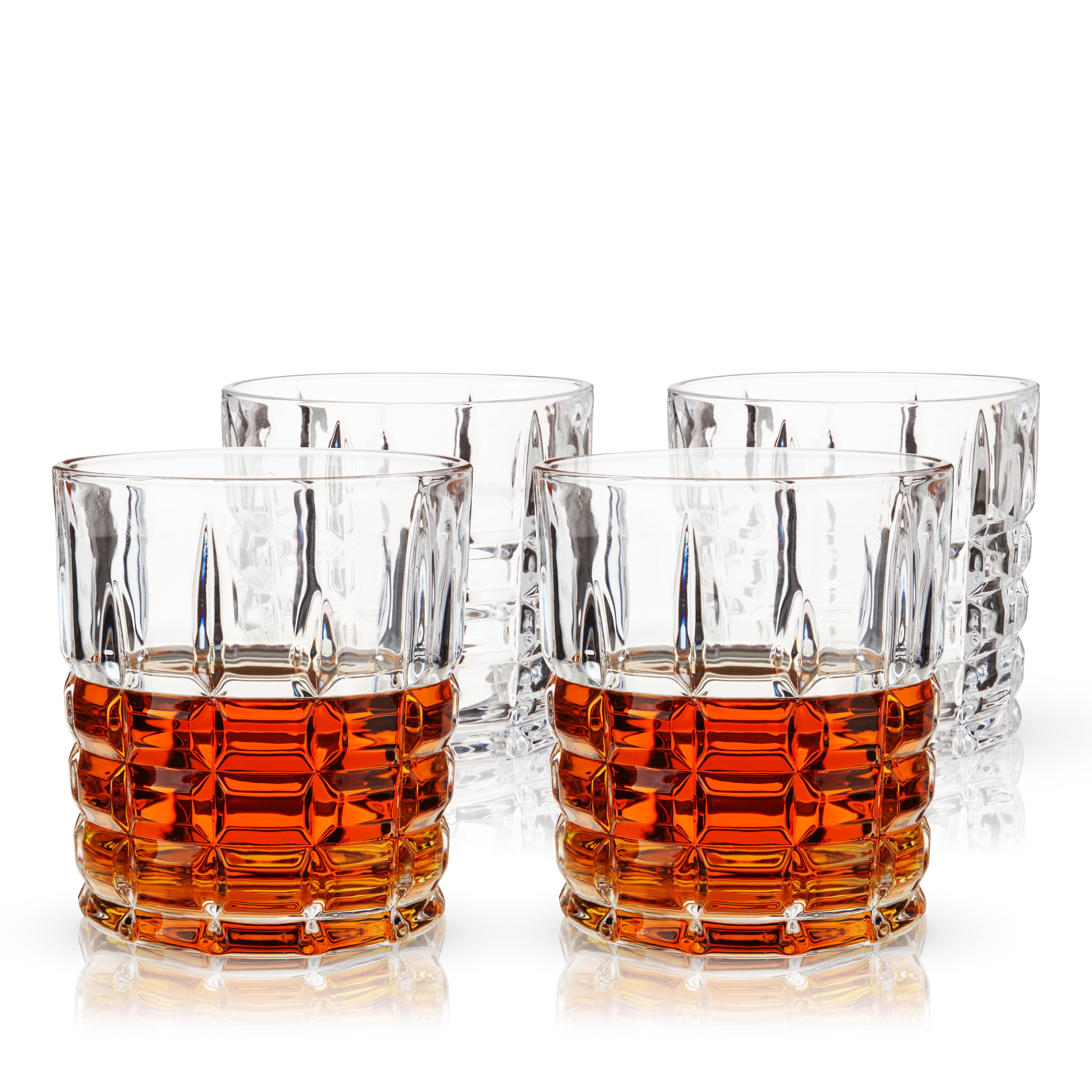Highland Crystal DOF Tumblers, Set of 4